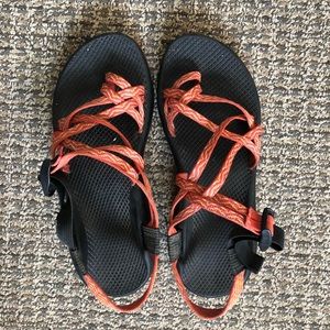 Chacos with toe strap